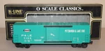 K-line Trains Pittsburgh & Lake Erie Scale Classic Boxcar (#7124) #K764-4091. Fixed Price $37.99.