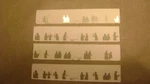Lionel 2600 Madison Car Window Inserts W/silhouettes 4-PIECE Set. Fixed Price $8.95.