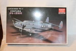 1/72 Scale Academy, Lockheed PV-1 Ventura Airplane Model Kit #1614 Bn Open Box. Fixed Price $48.00.