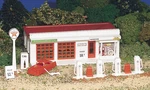Bachmann Ho Scale Gas Station Building Kit New 45174. Fixed Price $26.12.