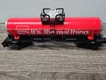 Lionel 6-29640 Coca Cola Single Dome Tank Car. Fixed Price $40.00.