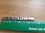Lionel & Mth Prewar Std Gauge Passenger Car Nickel Nameplate Tempel. Fixed Price $6.99.