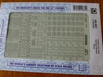 Microscale #48-661 Freight Car Data Railroad Roman (black) 2 Sheets. Fixed Price $11.75.