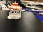 Gazebo - Bandstand Pavilion Ho Scale 1:87 Orange/white. Fixed Price $18.99.