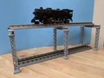 Trestles For Elevated Train Gauge Mth Realtrax - Package Of 3 Light Gray. Fixed Price $30.00.