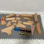 Thomas The Tank Engine Wooden Tracks Bundle Toy Railroad Set For Kids. Fixed Price $161.00.