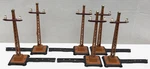 Lot Of Lionel O-gauge Prewar #060 Orange Telegraph Poles With Extension Arms. Fixed Price $129.99.