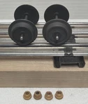 2 Mth Metal Wheels & Axles Sets! O-gauge O-scale 3-RAIL Atlas Weaver. Fixed Price $8.95.