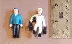 Acme Gauge Figures "porter Paul" (09060-4) & "conductor Calvin (09060-6). Fixed Price $10.00.