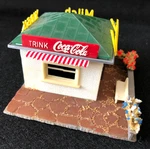 Vintage Faller Ho Scale Coca-cola Kiosk, Nr. 212 (made Germany). Fixed Price $18.00.