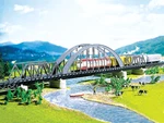 Steel Arch With Girder Bridges Piers " Long Scale Kit 222583 -new Oop. Fixed Price $76.95.