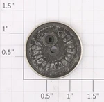 Lionel 726-63 Die-cast Plain Baldwin Disc Center Wheel With Nickel Tire. Fixed Price $6.00.