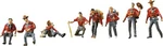 Faller 153025 Ho Scale Boy Scouts Figures (set Of 8). Fixed Price $15.29.