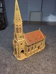Vollmer Ho Scale #43739 Cathedral Church Stuttgart Iluminated Fully Assembled. Fixed Price $119.99.