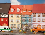 Faller 130494 Scale 1:87 Kit Of 2 Village Houses With Painters Scaffold. Fixed Price $49.99.
