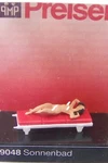 New ! Ho Scale Preiser Nude Lady Sun Bathing On Lounge : 1/87 Figure # 29048. Fixed Price $7.35.