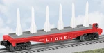 Lionel No. 6-39458 Pwc #6844 Flatcar With Missiles New!!. Fixed Price $69.99.