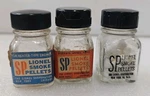 3 Lionel, Sp Vintage Smoke Pellets, Clear Bottle. See Ad. (10D). Fixed Price $11.95.