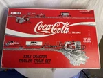 1992 K-line O/O-27 Coca-cola Ttax Tractor Trailer Train Set W/ Diesel Loco Read. Fixed Price $199.99.