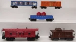 Lionel Vintage Assorted Freight-vat, Stock, Gondola, Caboose #6457/6475 (5). Fixed Price $70.49.