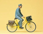 Preiser 45069 Scale People Working Postman On Bicycle. Fixed Price $52.99.