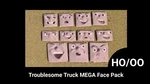 Troublesome Truck Mega Face Pack - Ho/oo (for Bachmann Thomas And Friends). Fixed Price $29.99.