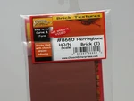 Chooch 8660 Herringbone Brick Street Paver Sheets 2-PK For Scale. Fixed Price $21.98.