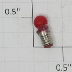Lionel 1402R14 Volt Midget Screw Base Translucent Red Globe Light Bulb (10). Fixed Price $15.00.