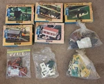 Lot Of 9 Plasticville Ho Scale Building Kits Replacement Parts Freight Cape Cod. Fixed Price $39.95.