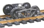 Kadee Ho Scale #515 Vulcan Double Truss Metal Sprung Trucks RP-25 Wheels. Fixed Price $11.50.