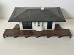 Vintage Plasticville Train Station Depot W/ Platform Scale Usa. Fixed Price $16.77.