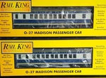 O27 Gauge Mth Rail King Texas & Pacific Car Madison Passenger Set Of Our XS145. Fixed Price $135.00.