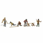 Oo/ho Gauge Carpenter Crew (5) Woodland Scenics A1947. Fixed Price $25.29.