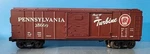 FB3: Mth No. 30-7465 Operating Box Car (missing Signal Man) Prr #28669 Gauge. Fixed Price $34.95.