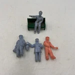 Marx Littletown Train City Rubber Figures *bench Leg Broke*. Fixed Price $8.05.