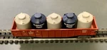 Lionel 6462 Nyc Red Gondola W/ Containers Die-cast Trucks Serviced/tested C-6. Fixed Price $34.99.