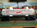 Lionel Postwar # 6463 Rocket Fuel Tank Car. Fixed Price $29.00.