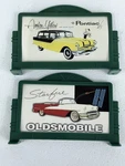 2 Lionel Billboard Signs 1950'S Vehicles Pontiac Oldsmobile Cars. Fixed Price $12.00.