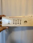 Liberty Falls Miniature Pewter Accessory Set AH50 Lamp Post, Park Bench, Sign. Fixed Price $11.00.
