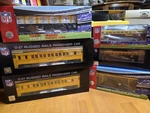 Pittburgh Steelers Mth Railking Buses Cars And Station Lot O-scale Train. Fixed Price $155.00.