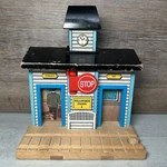 Thomas The Train Wooden Railway Wellsworth Station Retired Gullane 2001 Read. Fixed Price $24.99.