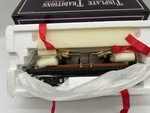 Mth Train Box Car Standard Gauge 200 Series 220 Searchlight Black W/ Brass. Fixed Price $195.00.