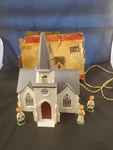 Bachmann Plasticville Usa Cathedral C-18 198 Building Kit W/ Light. Fixed Price $16.46.