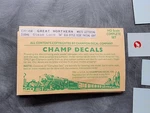 Great Northern Steam Locomotive Ho Champ Decals EH-4W Side Facing Goat. Fixed Price $14.99.
