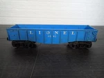 Lionel Gauge Postwar Gondola 6042-75 Blue. Fixed Price $10.00.