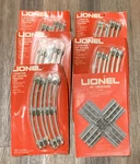 X 4 Pack Lionel Curved 027 Gauge Tracks #6-5012 Plus 90 #6-5020. Fixed Price $89.99.