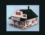 Line 180 Ho Blairstown General Store Laser-cut Building Kit(e). Fixed Price $34.16.