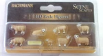 Bachmann Ho Scale Scene Scapes Figure Farm Sheep 8-PACK. Fixed Price $14.95.