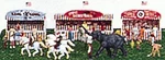 Ihc 5122 Ho Concession Booths Group King Kong/barney's Basketball/spin Win Kit. Fixed Price $29.74.