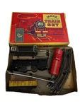 Vtg 1950S Marx Marlines Metal Mechanical Train Set W/ Original Box. Fixed Price $75.00.
